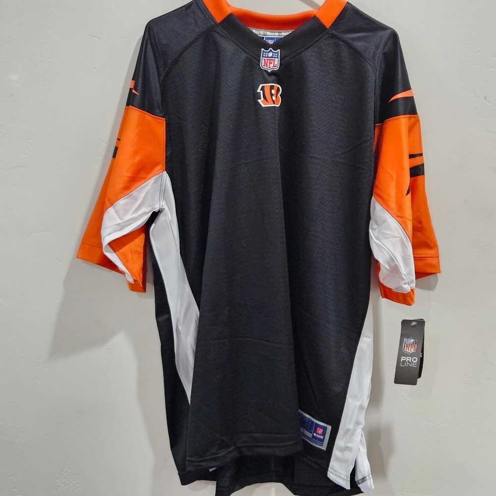 Cincinnati Bengals Team Pro Line Jersey‎ Adult Mens XL Blank Black Orange NEW